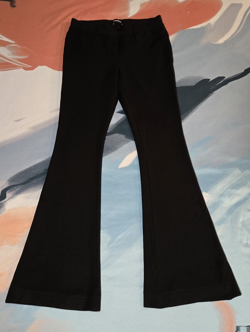 Express Black Pull-On Flare Pants